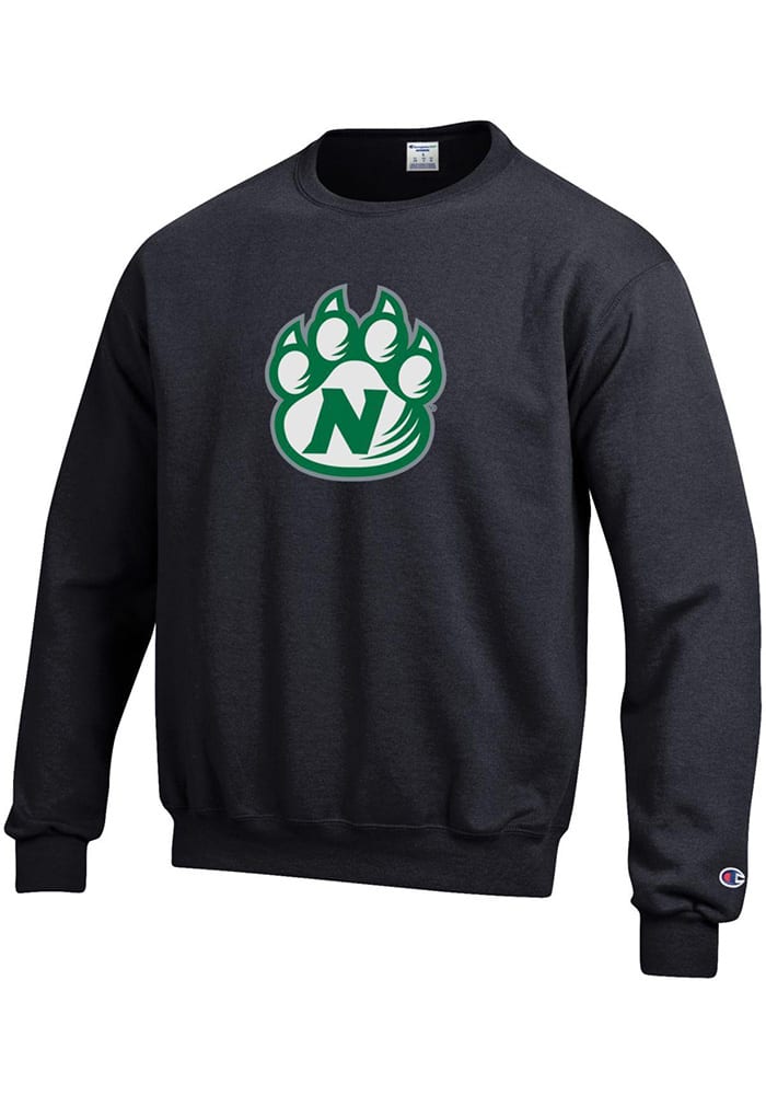 Champion Northwest Missouri State Bearcats Mens Black Big Logo Long Sleeve Crew Sweatshirt