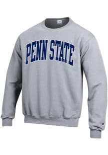 Mens Penn State Nittany Lions Grey Champion Arch Crew Sweatshirt