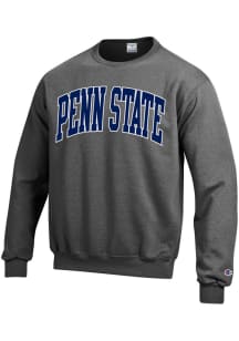 Mens Penn State Nittany Lions Charcoal Champion Arch Crew Sweatshirt