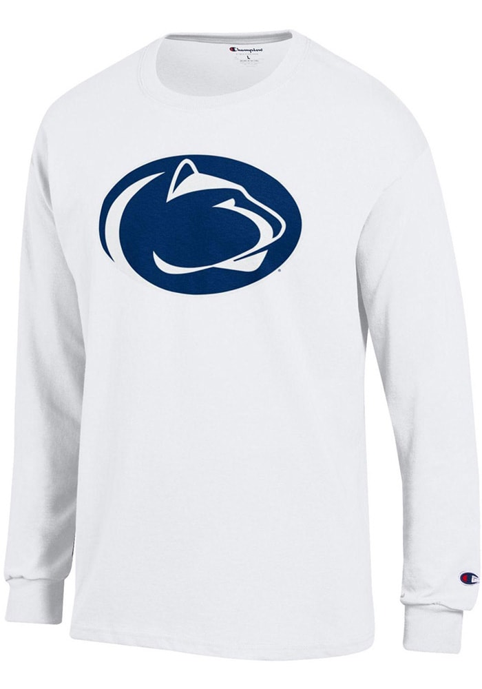 Champion Penn State Nittany Lions White Primary Logo Long Sleeve T Shirt