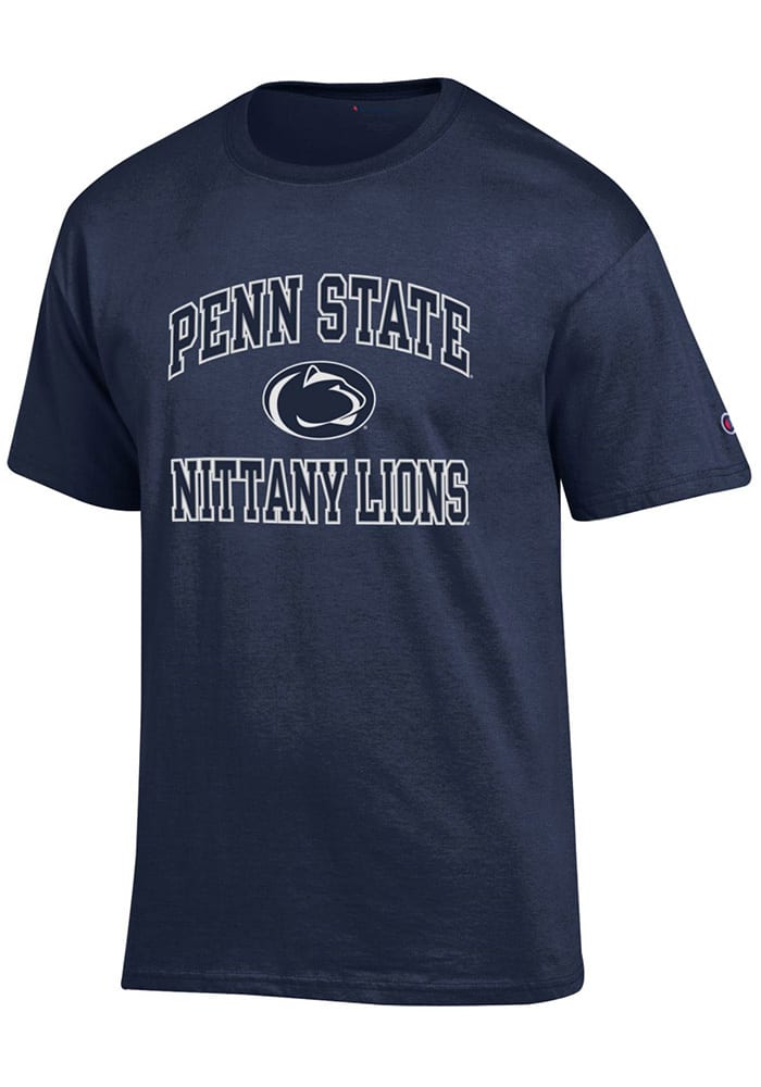 Champion Penn State Nittany Lions Navy Blue #1 Design Short Sleeve T Shirt