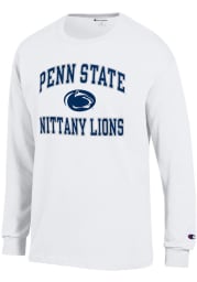 Champion Penn State Nittany Lions White #1 Design Long Sleeve T Shirt