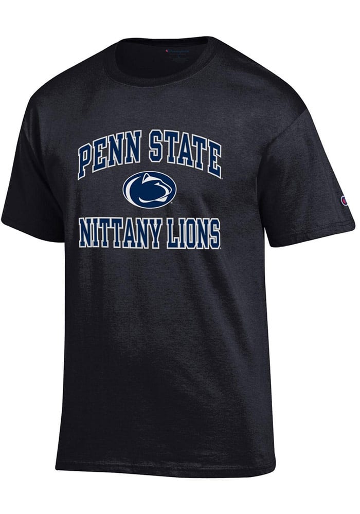 Champion Penn State Nittany Lions Black #1 Design Short Sleeve T Shirt