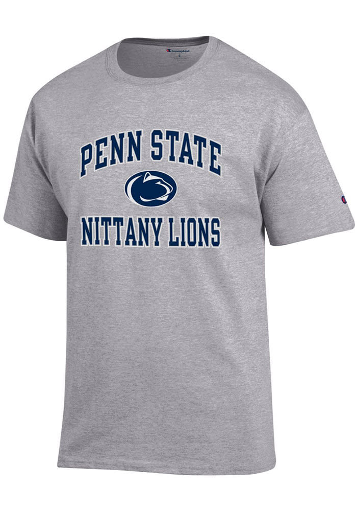 Champion Penn State Nittany Lions Grey #1 Design Short Sleeve T Shirt