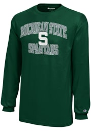 Michigan State Spartans Youth Green Arch Long Sleeve T-Shirt