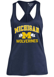 Champion Michigan Wolverines Womens Navy Blue Swing Tank Top