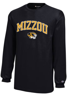 Champion Missouri Tigers Youth Black Arch Mascot Long Sleeve T-Shirt