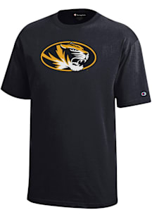 Champion Missouri Tigers Youth Black Primary Short Sleeve T-Shirt