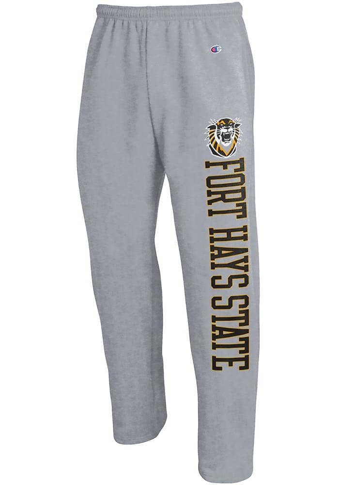 Fort Hays State Tigers Champion Grey Open Bottom Sweatpants