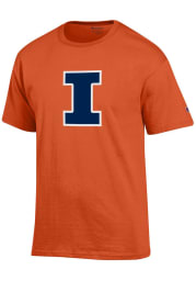 Champion Illinois Fighting Illini Orange Primary Logo Short Sleeve T Shirt