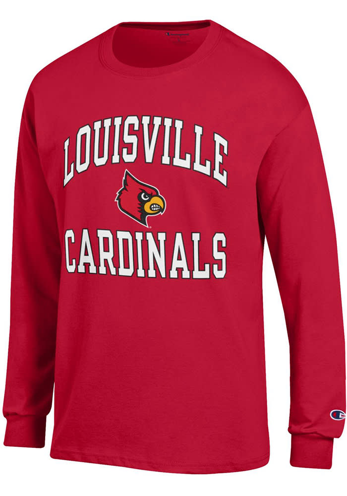 Louisville Cardinals Champion Big & Tall Arch Over Logo T-Shirt - Red