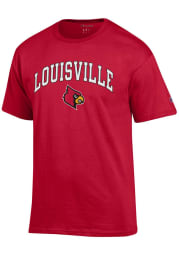 Champion Louisville Cardinals Red Mascot Short Sleeve T Shirt