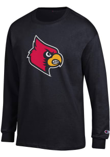 Champion Louisville Cardinals Black Big Logo Long Sleeve T Shirt