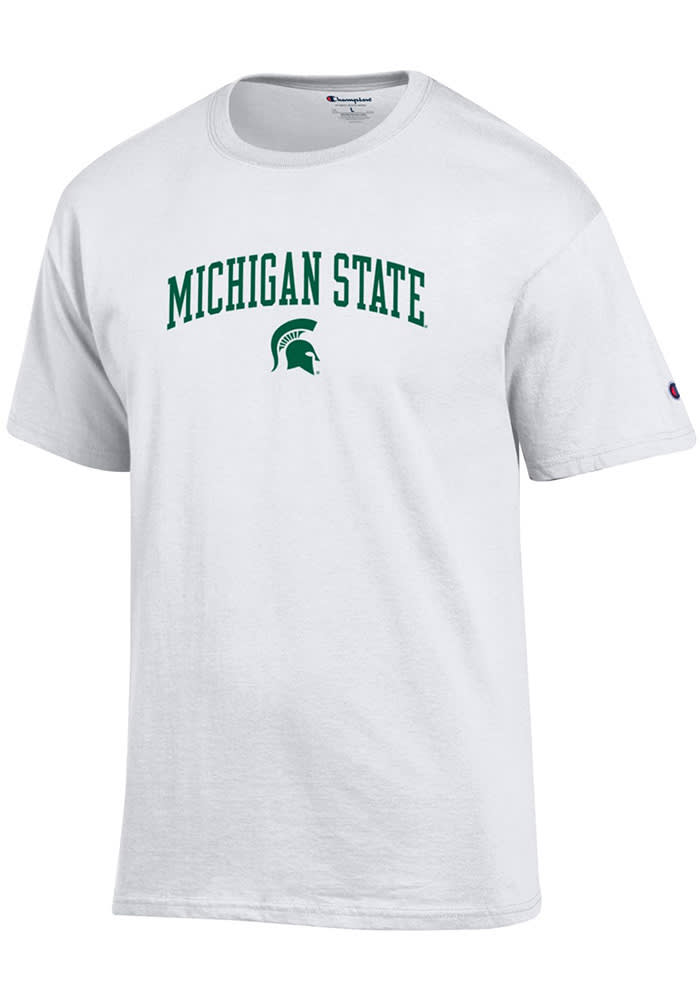 Champion Michigan State Spartans White Arch Mascot Short Sleeve T Shirt
