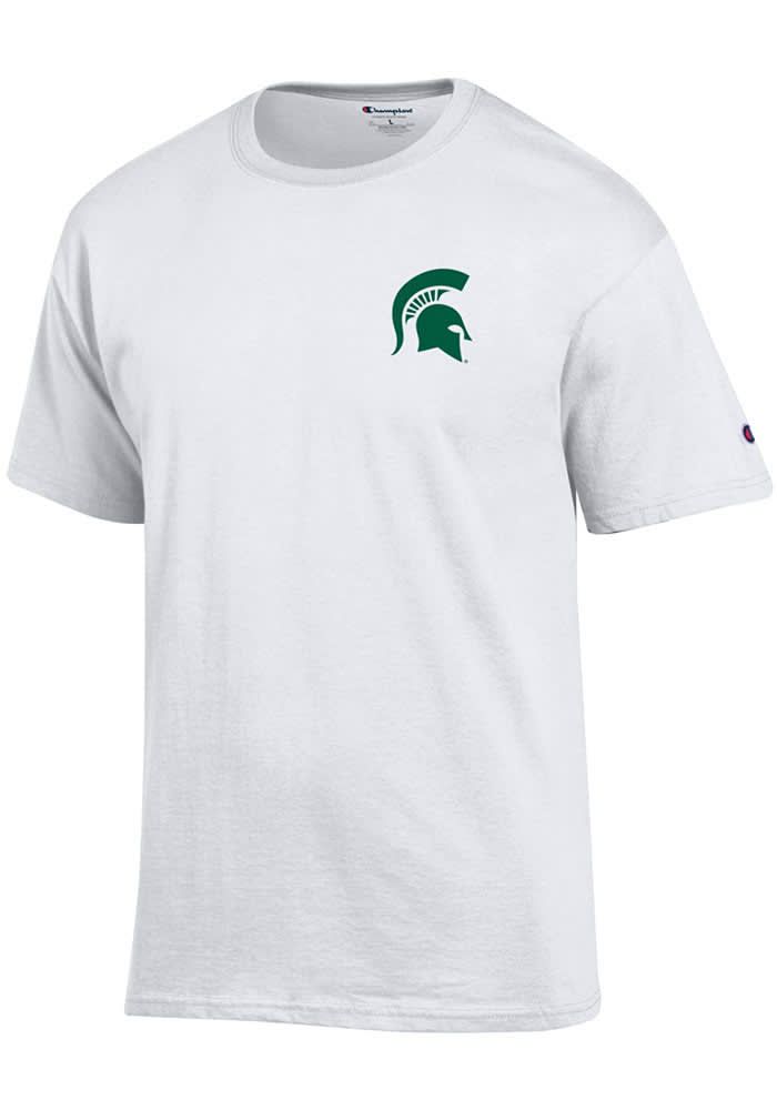Champion Michigan State Spartans White Spartan Logo Short Sleeve T Shirt