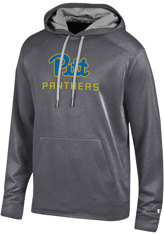 Champion Pitt Panthers Mens Grey Athletic Fleece Hood