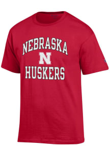 Champion Nebraska Cornhuskers Red Number One Short Sleeve T Shirt