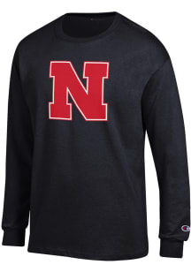 Champion Nebraska Cornhuskers Black Primary Logo Long Sleeve T Shirt