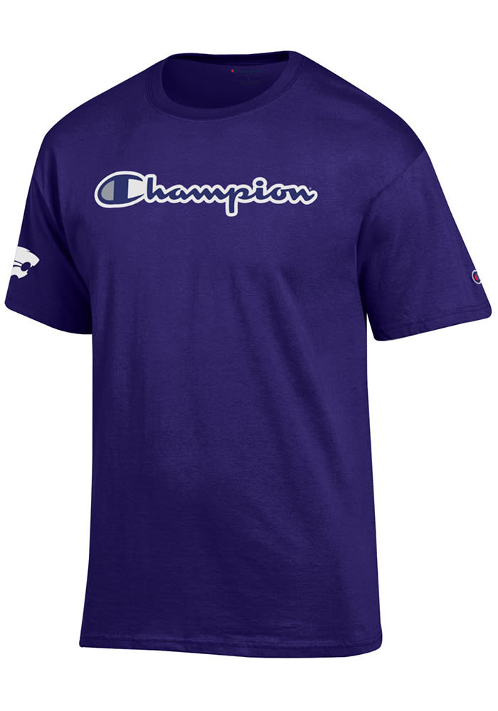Champion K-State Wildcats Purple Co Branded Short Sleeve T Shirt