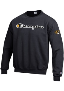 Missouri Tigers Mens Black Co Branded Long Sleeve Crew Sweatshirt