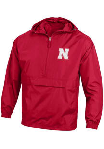 Champion Nebraska Cornhuskers Mens Red Primary Logo Light Weight Jacket