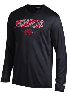 Champion Arkansas Razorbacks Black Athletic Long Sleeve Tee Long Sleeve T-Shirt