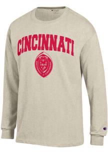 Champion Cincinnati Bearcats Oatmeal Seal Long Sleeve T Shirt