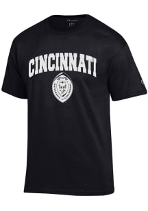 Cincinnati Bearcats Black Champion Seal Short Sleeve T Shirt