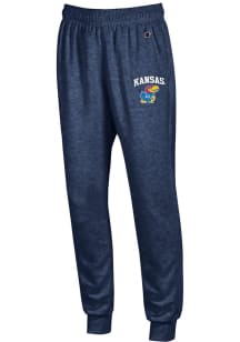 Champion Kansas Jayhawks Mens Navy Blue Team Powerblend Sweatpants