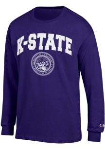 Champion K-State Wildcats Purple Official Seal Long Sleeve T Shirt