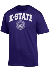 Champion K-State Wildcats Purple Official Seal Short Sleeve T Shirt