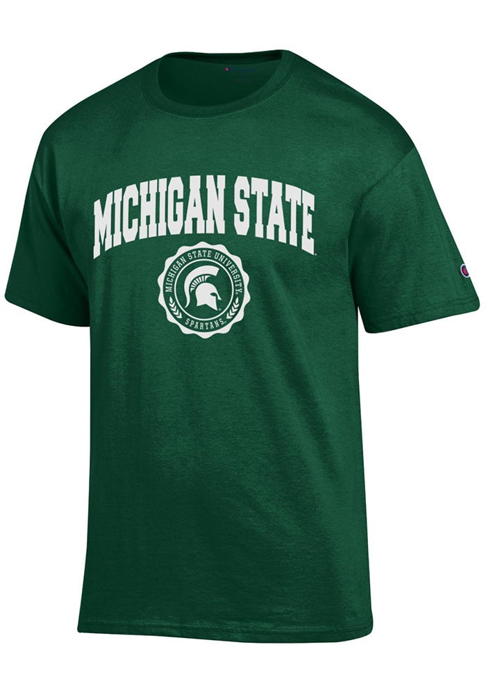 Champion Michigan State Spartans Green Official Seal Short Sleeve T Shirt