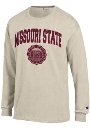 Champion Missouri State Bears Oatmeal Official Seal Long Sleeve T Shirt
