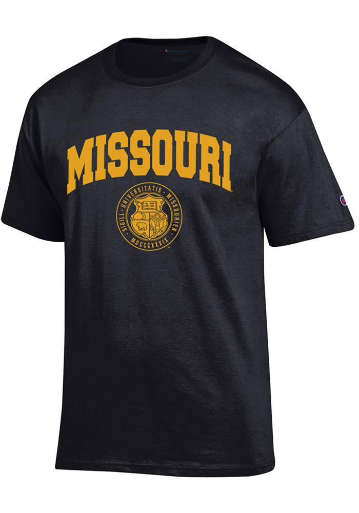Champion Missouri Tigers Black Official Seal Short Sleeve T Shirt