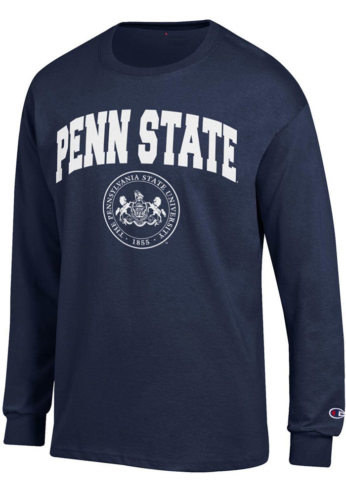 Champion Penn State Nittany Lions Oatmeal Official Seal Long Sleeve T Shirt  - 14753181