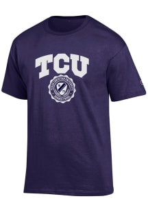 Champion TCU Horned Frogs Purple Official Seal Short Sleeve T Shirt