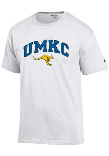 Champion UMKC Roos White Arch Mascot Short Sleeve T Shirt