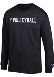 Champion Cincinnati Bearcats Black Volleyball Long Sleeve T Shirt