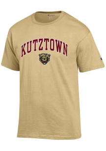 Champion Kutztown University Gold Arch Mascot Short Sleeve T Shirt