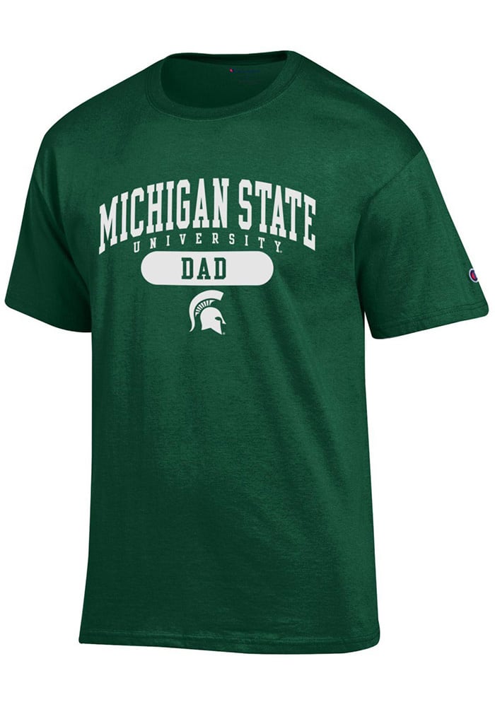 Champion Michigan State Spartans Green Dad Short Sleeve T Shirt
