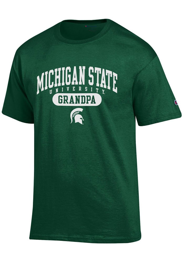 Champion Michigan State Spartans Green Grandpa Short Sleeve T Shirt