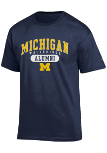 Champion Michigan Wolverines Navy Blue Alumni Short Sleeve T Shirt