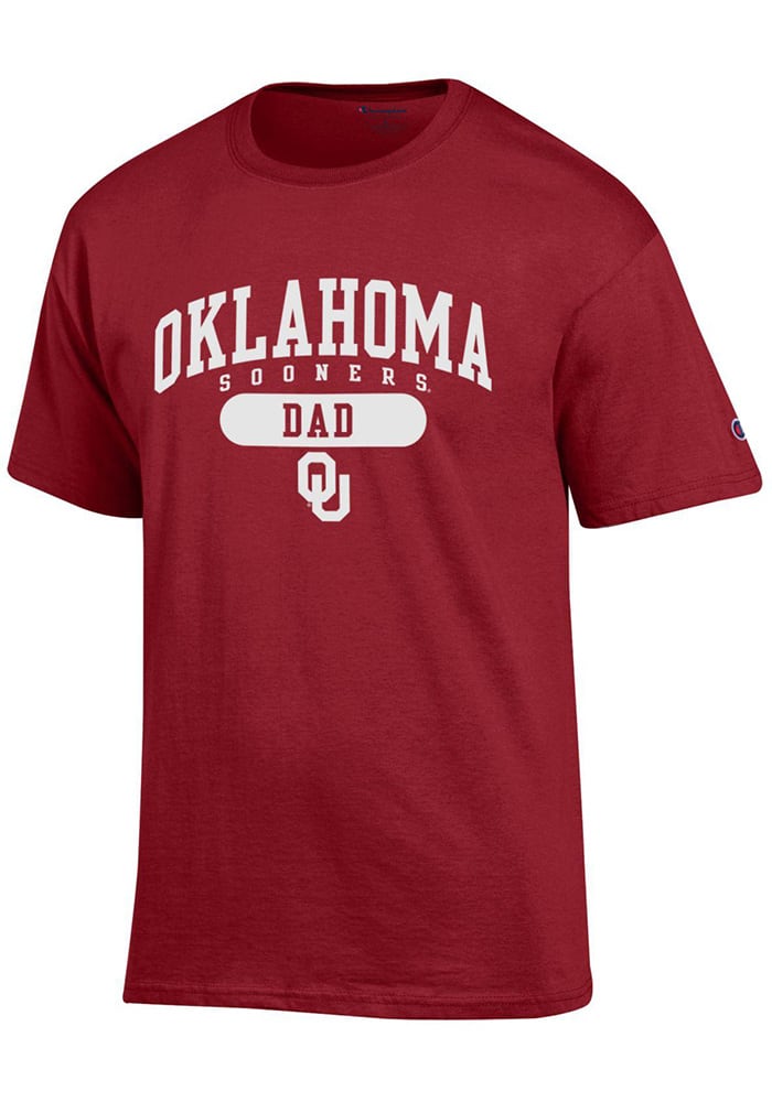 Champion Oklahoma Sooners Crimson Dad Short Sleeve T Shirt
