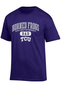 Champion TCU Horned Frogs Purple Dad Short Sleeve T Shirt