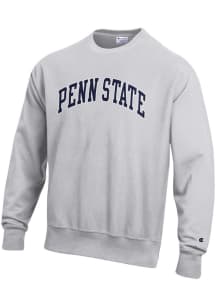 Mens Penn State Nittany Lions Grey Champion Reverse Weave Crew Sweatshirt