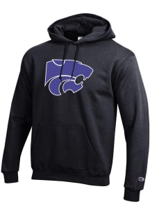 Champion K-State Wildcats Mens Black Big Logo Long Sleeve Hoodie