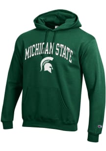 Mens Michigan State Spartans Green Champion Arch Mascot Hooded Sweatshirt