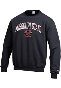 Champion Missouri State Bears Mens Black Arch Mascot Long Sleeve Crew Sweatshirt