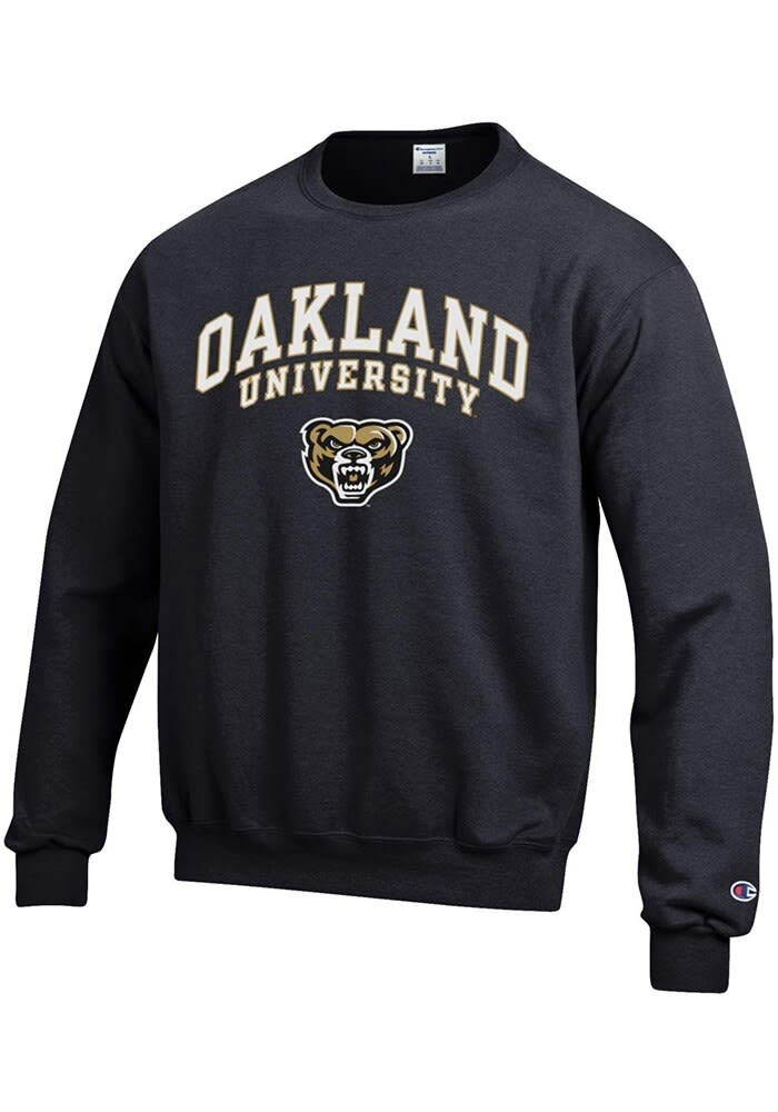 Champion Oakland University Golden Grizzlies Mens BLACK Arch Mascot ...