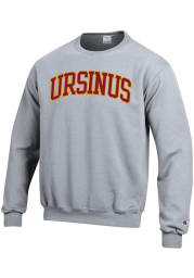 Champion Ursinus Bears Mens Grey Twill Arch Long Sleeve Crew Sweatshirt